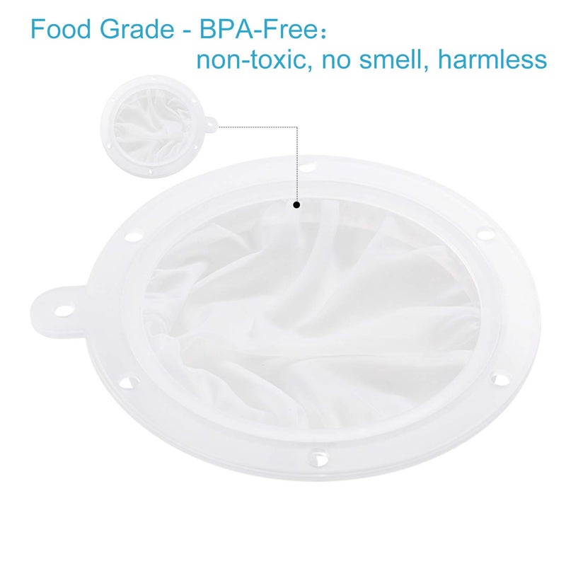 Toncoo 5.5-Inch Premium Food Filter Strainer, 200 Mesh Food Grade Filter Mesh, Tritan BPA Free Strainer Compatible with 5 Inch Kitchen Funnels, Ideal for Filtering Coffee, Juice, Oils, Wine, Soy Milk - Image 4